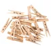 PlayBox: Naravni leseni okrasni ščipalke 74mm, paket 24 kosov