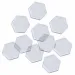 PlayBox: Paket osnovnih plošč v obliki šestkotnika za 5mm MIDI likalne perle, 7,5 cm, set 10 kosov.