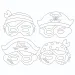 PlayBox: Pirati set 12 papirnatih mask