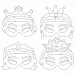 PlayBox: Set papirnih mask princesk, 12 kosov