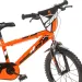 R88 16” otroško kolo s držalom za bidon in pomožnimi kolesi v oranžno-črni barvi – kolo Dino Bikes
