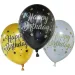 Rojstnodajni baloni z napisom "Happy Birthday", komplet 6 kosov