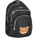 Spirit: Masha medvedek črna zaobljena šolska torba, nahrbtnik 46x31x21cm