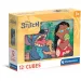 Stitch 12-delni komplet pravljčnih kock - Clementoni