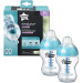 Tommee Tippee: Napredni proti kolikam turkizni otroški steklenički, set 2 kosov, 260 ml (0 mesecev+)