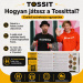 Tossit Family Pack – roza, lila, modra, rumena družabna igra darts s sesalnimi blazinicami