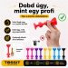 Tossit Family Pack – roza, lila, modra, rumena družabna igra darts s sesalnimi blazinicami