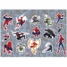 Ustvarjalna pobarvanka Spider-Man s predlogo in nalepkami v več različicah