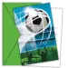 Vabilo za nogometno zabavo z motivom veselja ob golu s kuvertami, komplet 6 kosov
