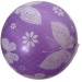 Vijolična gumijasta žoga z vzorcem metuljev 23 cm