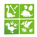 World of Dinosaur: Komplet kred za asfalt z dinozavrsko šablono