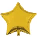 Zvezdasti folija balon – zlata 46 cm