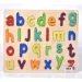 ABC 26-delni komplet pisane lesene sestavljanke vstavljanja oblik s pisanimi malimi črkami