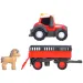 ABC Massey prevozni traktor s konjem - Simba Toys slika 5
