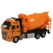 Alloy Car: Tovornjak za mešanje betona na vztrajnik, z lučmi in zvoči, dve različici 19 cm 1 kos
