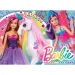 Barbie čarobni svet 4x48-delni maxi talni puzzle 35x25 cm – Lisciani