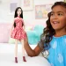 Barbie: Fashionista Prijateljice modna punčka s temnimi lasmi v obleki z leopardjim vzorcem – Mattel slika 5