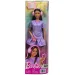 Barbie: Fashionista Prijateljice stilna modna punčka s slušalkami v vijolični obleki – Mattel slika 1