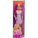 Barbie: Fashionista Prijateljice stilna modna punčka v gipsu v roza karirasti obleki – Mattel slika 1