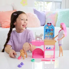 Barbie veterinarska klinika za mavce z lutko z rožnatimi lasmi - Mattel slika 4