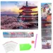 Diamantni mozaik: Japonska pagoda diamantna slika set 30x40cm slika 2