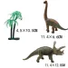 Dino World: Figurica dinozavra Triceratopa ali Brahiozavra, z drevesom