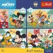 Disney Mickey miška in prijatelji – 4 x 88 delni Premium Plus Kids puzzle – Trefl slika 2