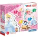 Disney Princeske Supercolor oblikovna sestavljanka 4-v-1 - Clementoni