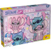 Disney Stitch 2 v 1 250-delni puzzle in pobarvanka 50x35 cm - Lisciani