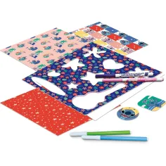 Disney Stitch risarska šola set z osvetljenim risalnim tablom - Lisciani slika 3