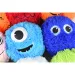 Dlakava plišasta žoga Fuzzy Monsters v več različicah 23 cm