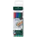 Faber-Castell: Multimark 4-delni komplet alkoholnih flomastrov 0,6mm