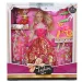 Fashion Girl: Lutka in lutka otroka Komplet s kolesom in dodatki 28cm