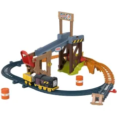 Fisher-Price: Thomas in prijatelji Diesel Lift & Load gradbeni železniški komplet z motorno lokomotivo - Mattel slika 2