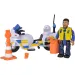 Gasilec Samo: Malcolm policist na motorju komplet s figurico - Simba Toys