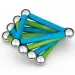 Geomag Green Line Classic 25-delna magnetna gradbena igrača
