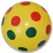 Gumijasta žoga z barvnimi pikicami 22 cm