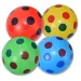 Gumijasta žoga z barvnimi pikicami 22 cm