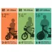 Hot Wheels 16” otroška kolesa s nosilcem za bidon in stranskimi kolesi v oranžno-črni barvi – Dino Bikes kolo slika 5