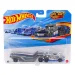 Hot Wheels: Sivi tovorni avto Semi Twin Mill 1/64 – Mattel