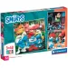 Hrupavi modri škratki dogodivščine 3x48kos supercolor puzzle - Clementoni slika 1