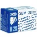 ICO: H28 100-delni komplet papirnih sponk 28mm