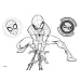 Spider-Man XXL barvni set 54x47cm slika 3