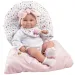 Llorens: 38 cm velika lutka novorojenke z roza spalno vrečo