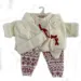 Llorens: Komplet oblek za lutke z hlačami z medvedki in zajčki, za 43cm velike lutke