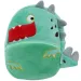 Luna: Črna ekipa dinozavrov vzorčasta otroška plišasta nahrbtnik 27x10x24cm slika 1