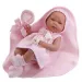 Lutka novorojenke z vezalno kapo 38cm