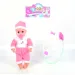 Lutka v roza obleki s stetoskopom 31cm