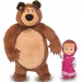 Maša in medved: Igralni komplet plišasti medved in lutka Maše 25cm - Simba Toys