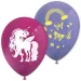 Mavrični unikatni vzorec vijolično-roza balon 8-delni set